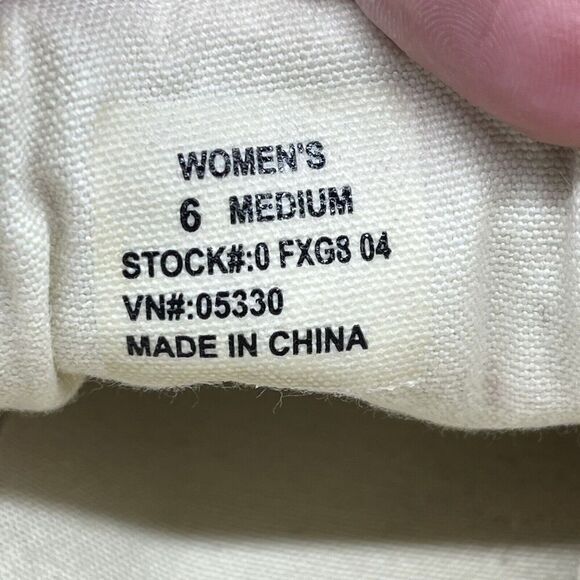 LL BEAN Women’s Red sunwashed Canvas Lace Up Sneakers Shoes Size 6 M 05330 - Picture 7 of 8